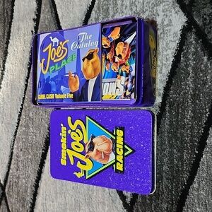 1994 SMOKIN' JOE'S PURPLE RACING MATCHBOOKS TIN RJ REYNOLDS COLLECTOR TIN